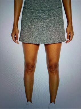 Zobha Athletic Skort 2022 Plus Size XXL Heather Gray Active Fit Inner Shorts